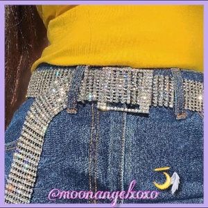 ✨🤍Silver Diamanté Rhinestone Belt🤍✨